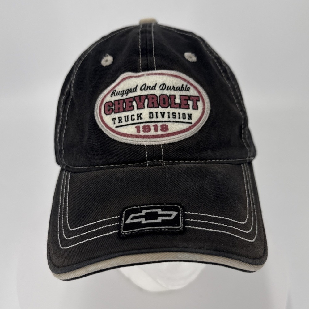 Chevrolet Black H3 Sportgear Hat Cap Rugged Durable 1818-Chevy Truck-Logo-Adjust